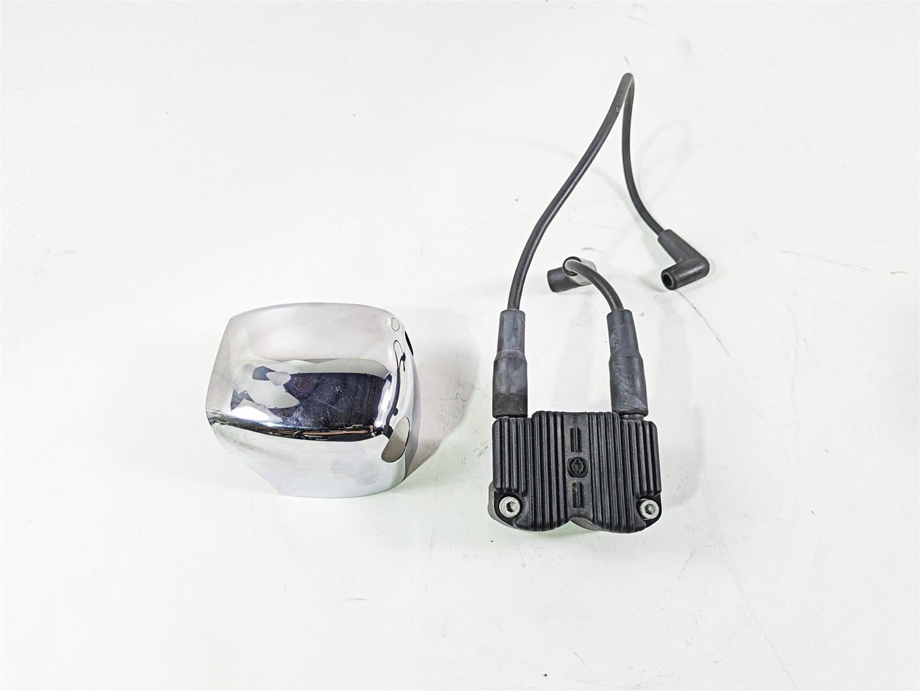 2004 Harley Softail FXSTDI Deuce Ignition Coil & Wires & Chrome Cover 31743-01 {{ shop.shopifyCountryName }} - Mototech271