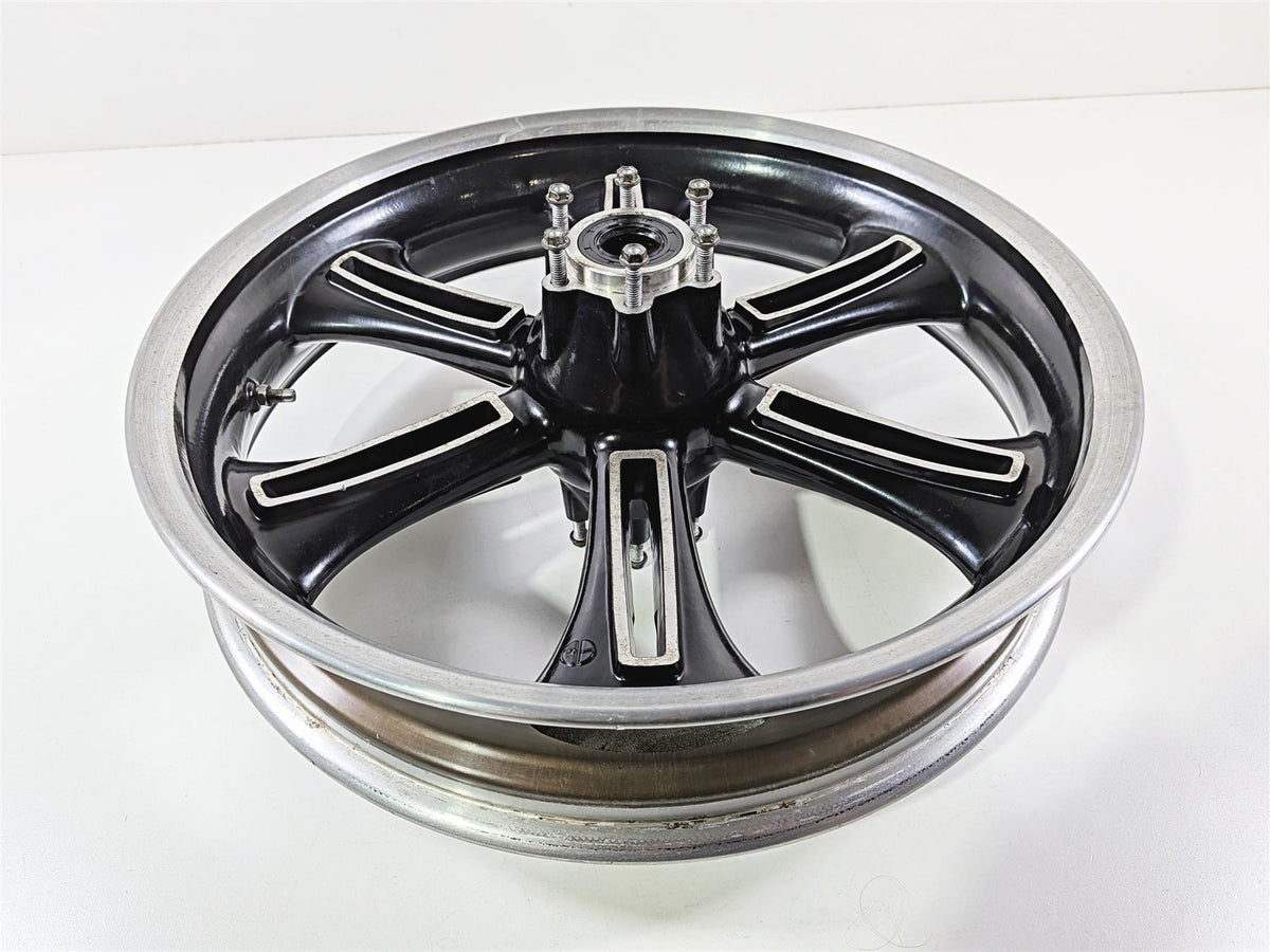 2013 Victory Vision Tour Straight Black Front Wheel Rim 18x3.5 1521383 {{ shop.shopifyCountryName }} - Mototech271