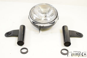 1982 Yamaha XS650 S Headlight Head Light Lamp & Holder Mounts 584-84310-61-00 | Mototech271