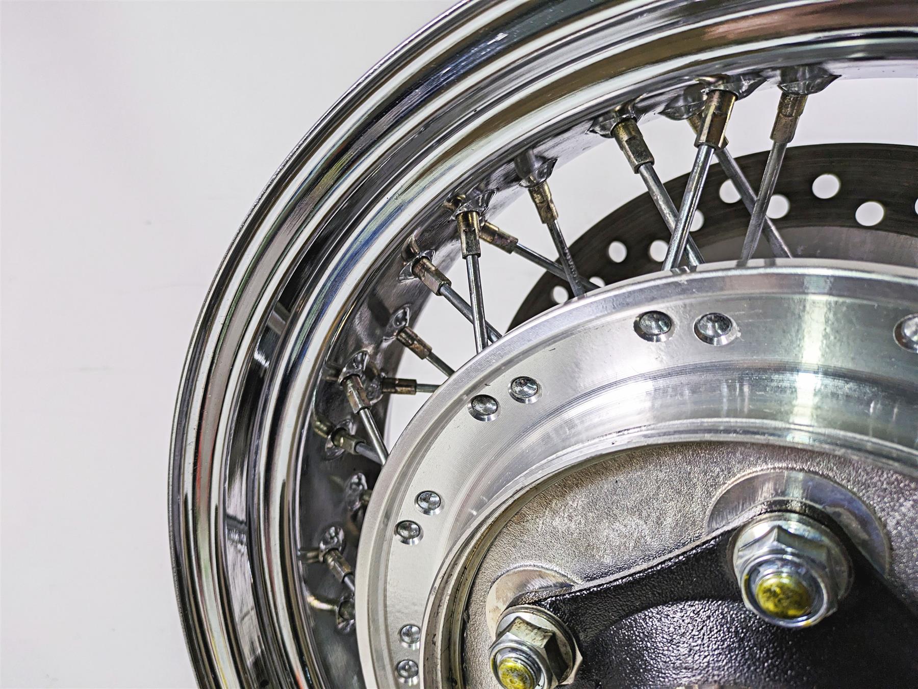 2002 Honda VTX1800 Retro Straight 15x4.5 Spoke Rear Wheel Rim 42650-MCV-A11 {{ shop.shopifyCountryName }} - Mototech271