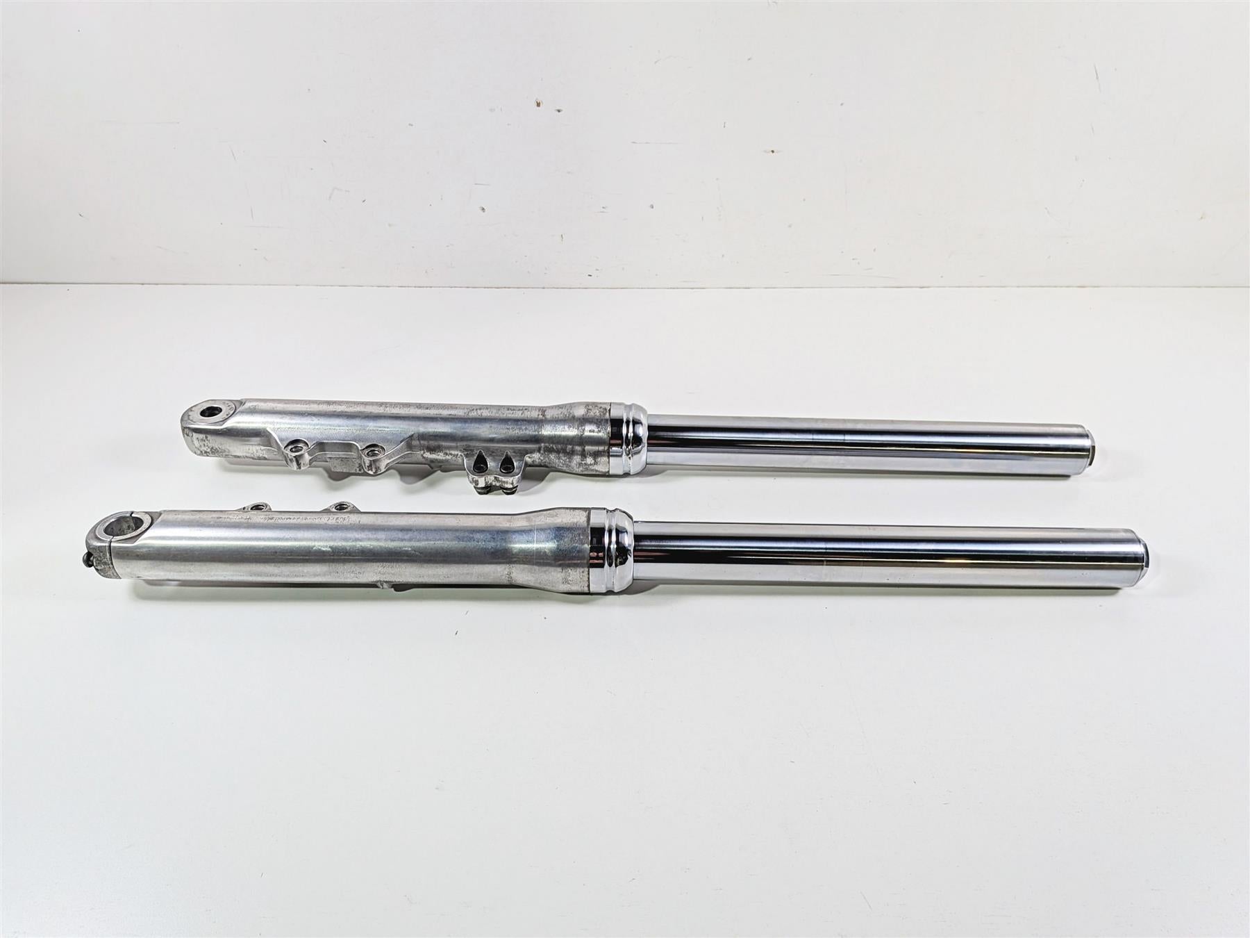 2014 Harley FXDL Dyna Low Rider Dual Brake Front Fork Leg Set 49mm Read 45400052 {{ shop.shopifyCountryName }} - Mototech271