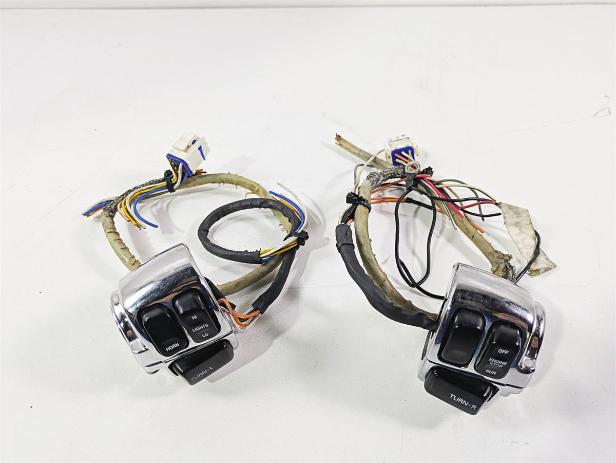 2002 Big Dog Pitbull Left Right Hand Chrome Control Switch Set Harley Style {{ shop.shopifyCountryName }} - Mototech271