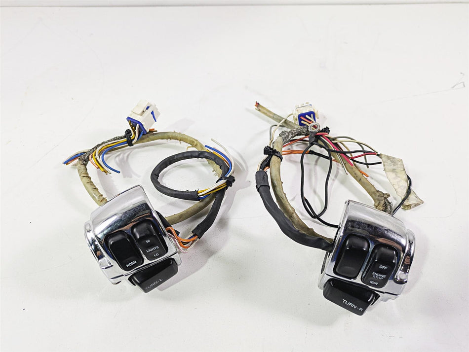 2002 Big Dog Pitbull Left Right Hand Chrome Control Switch Set Harley Style {{ shop.shopifyCountryName }} - Mototech271