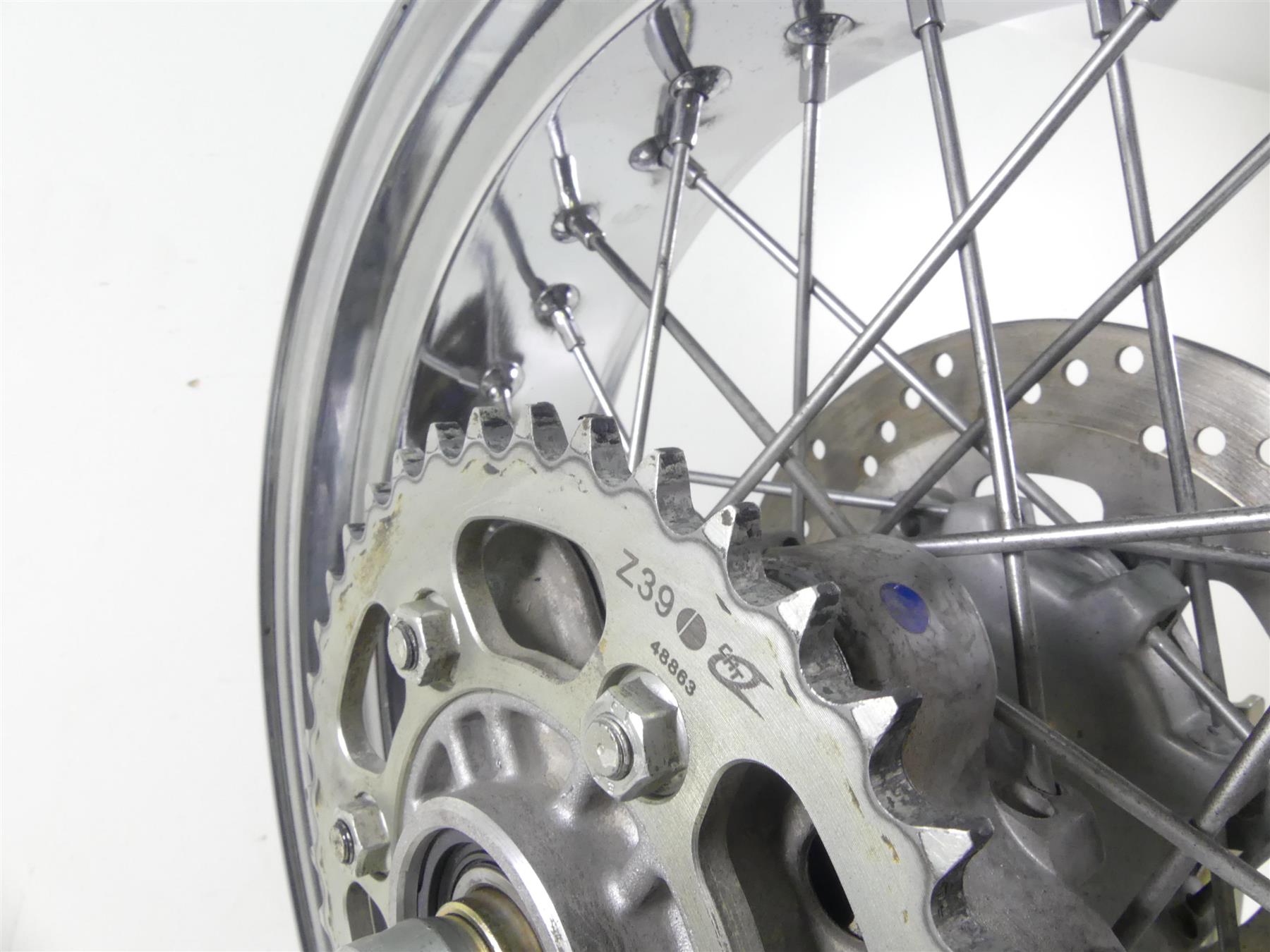 2007 Ducati Sport Classic GT1000 Rear 17x5.5 Union Cycle Wheel Rim 50021361A {{ shop.shopifyCountryName }} - Mototech271