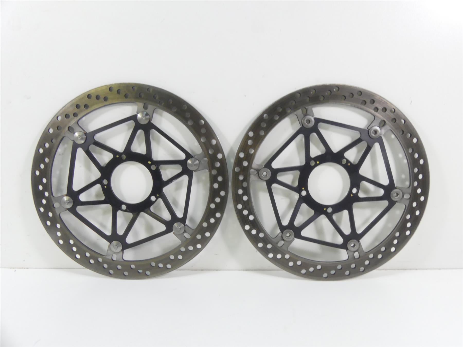 2010 Ducati Streetfighter 1098 S Front Brake Rotor Disc Set 49241021A 49240891A