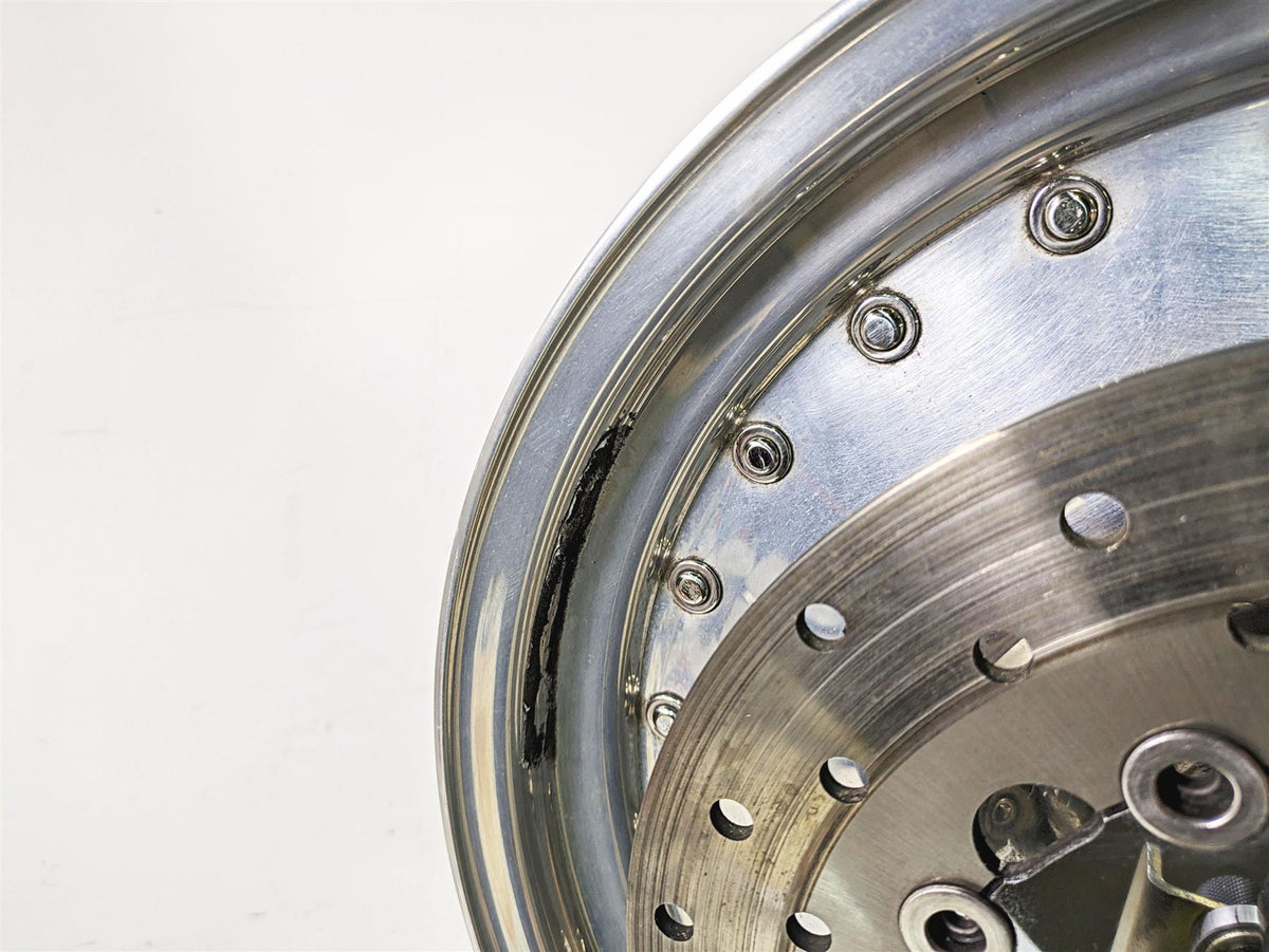 2005 Harley Softail FLSTFSE CVO Fat Boy Straight 16x3 Front Wheel Rim 41312-04 {{ shop.shopifyCountryName }} - Mototech271
