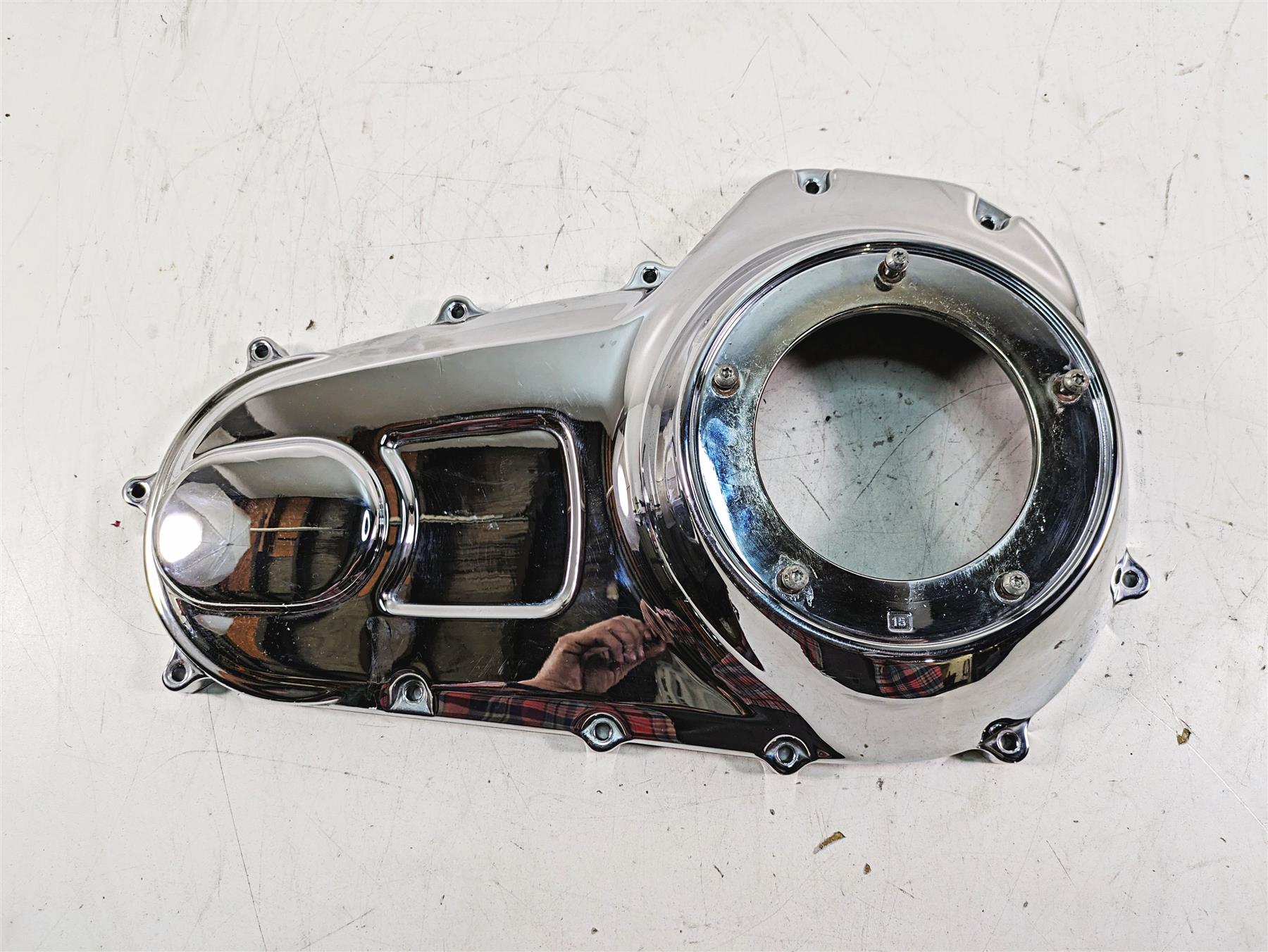 2013 Harley Touring FLHX Street Glide Outer Primary Clutch Cover -Read 60685-07 {{ shop.shopifyCountryName }} - Mototech271