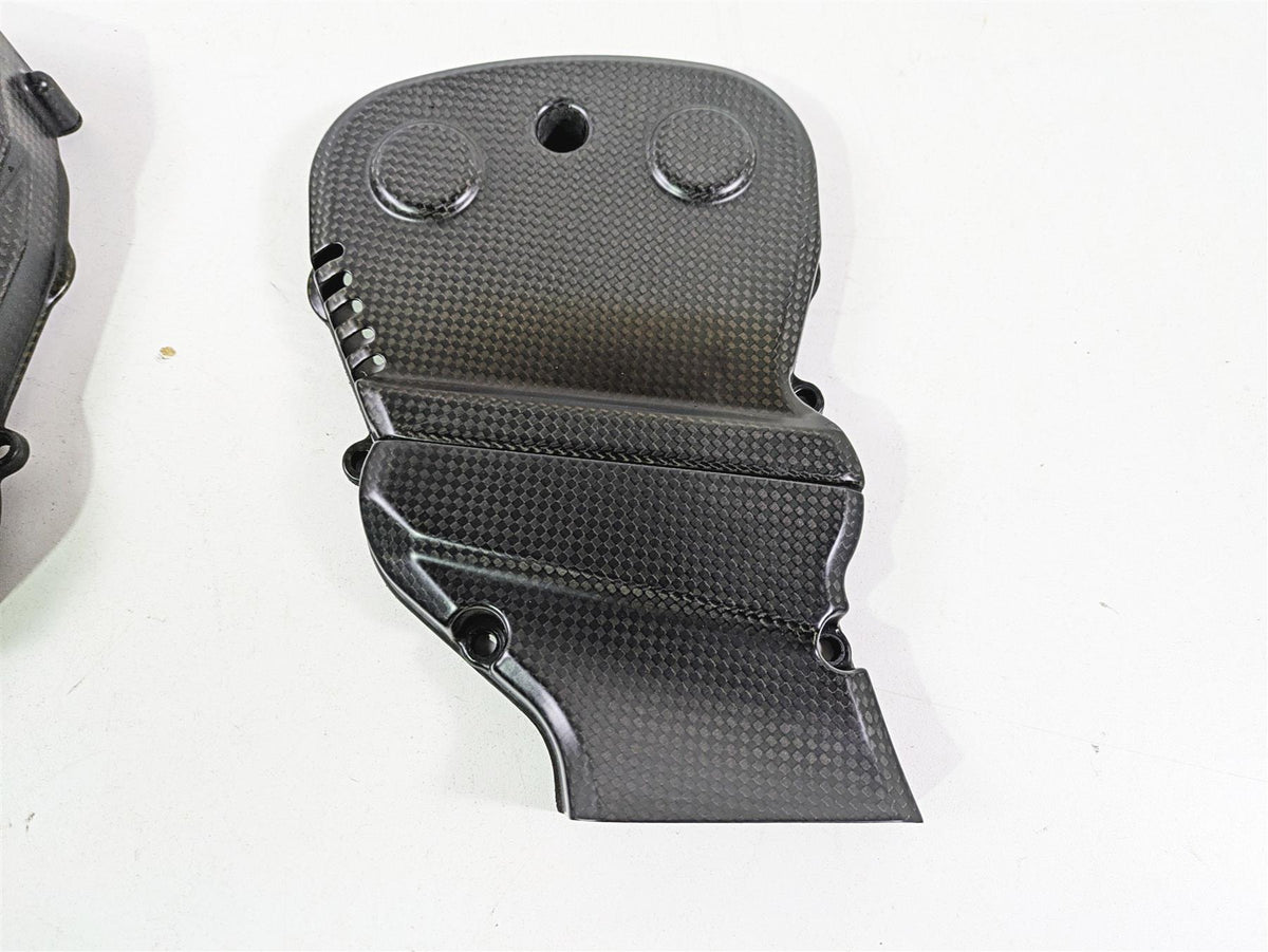 2013 Ducati Hypermotard 821 SP Carbon Fiber Timing Belt Cover Set 24511401A {{ shop.shopifyCountryName }} - Mototech271