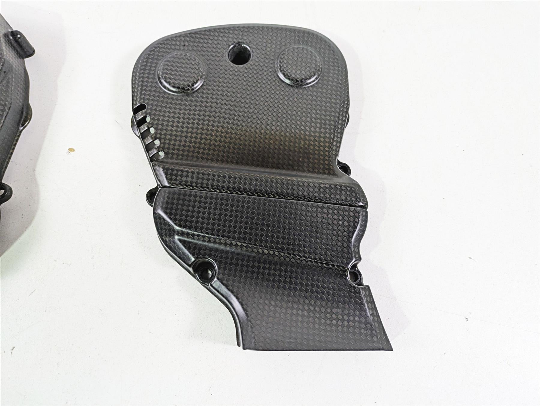 2013 Ducati Hypermotard 821 SP Carbon Fiber Timing Belt Cover Set 24511401A {{ shop.shopifyCountryName }} - Mototech271