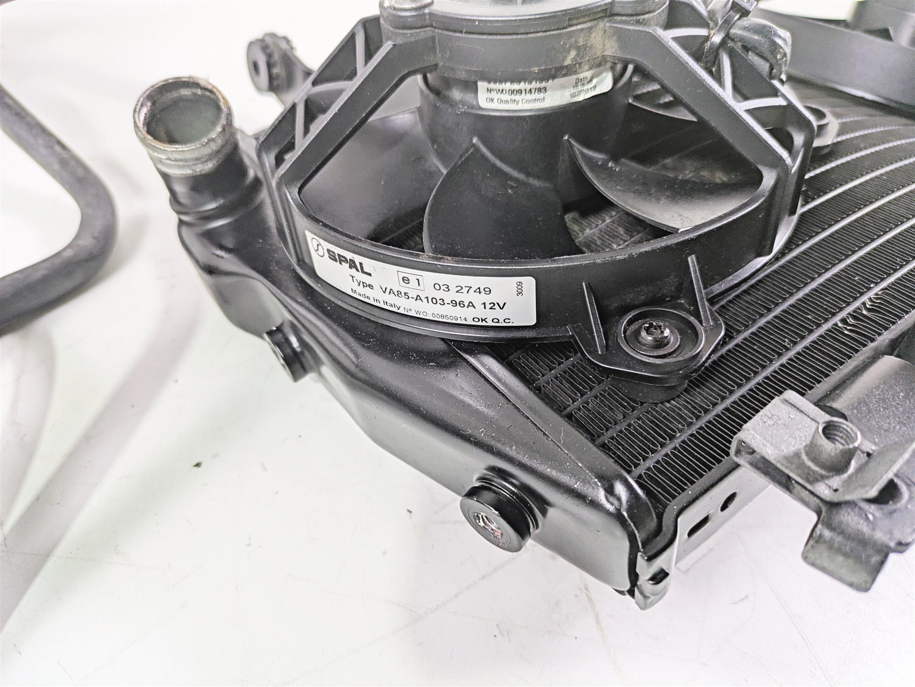 2012 Ducati Streetfighter 848 Upper Radiator Fans Reservoir Hoses 54840831A {{ shop.shopifyCountryName }} - Mototech271