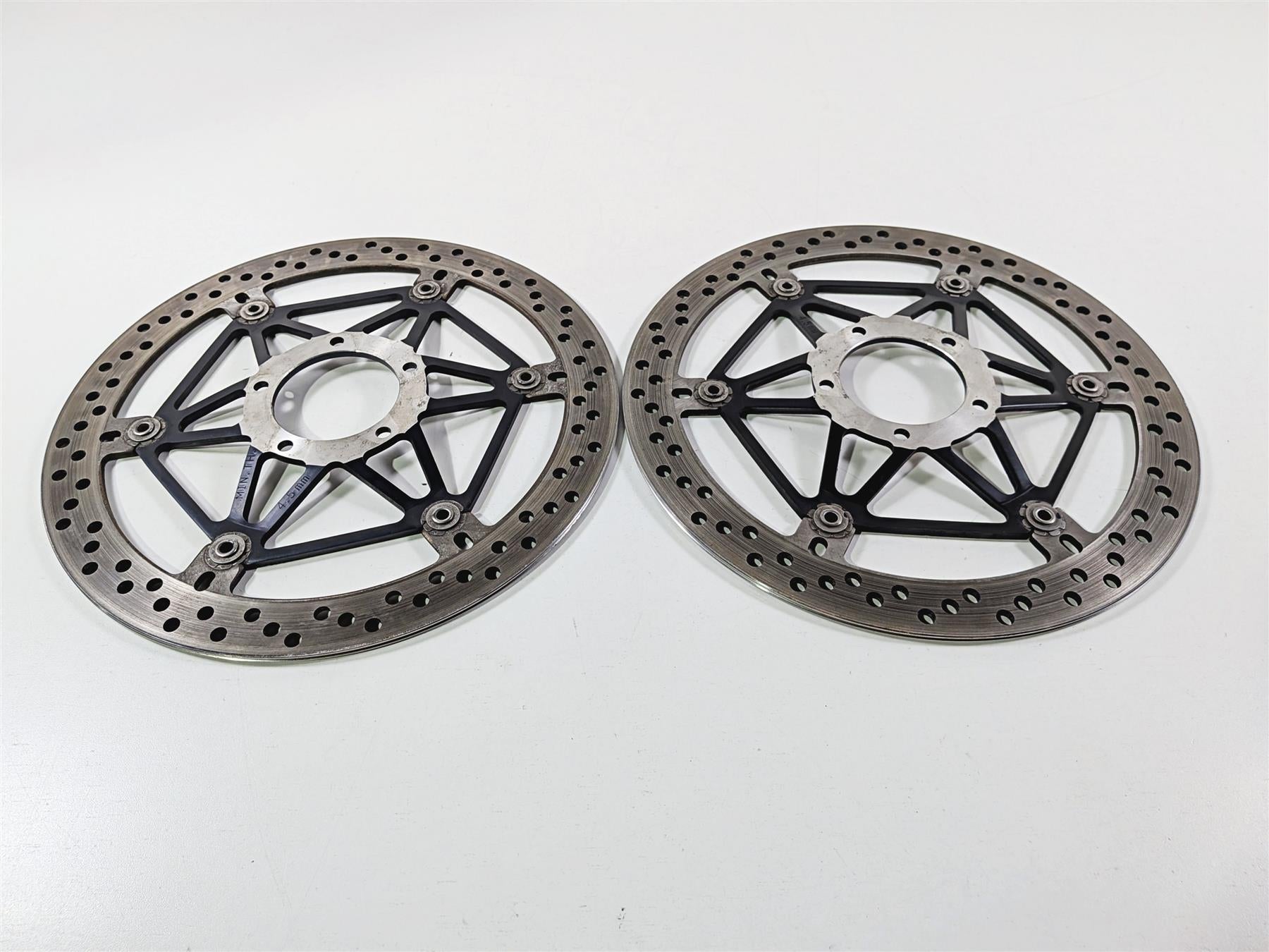 2017 Ducati Panigale 1299 Front Brake Rotor Disc Set 4.8mm 49240891A 49240901A-Mototech271