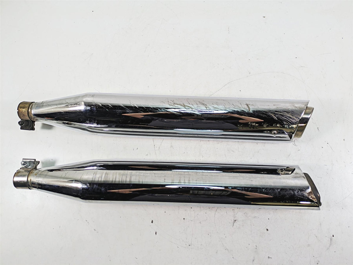 2014 Harley Touring FLHTK Electra Glide Vance Hines Twin Slash Muffler Set 16763 {{ shop.shopifyCountryName }} - Mototech271