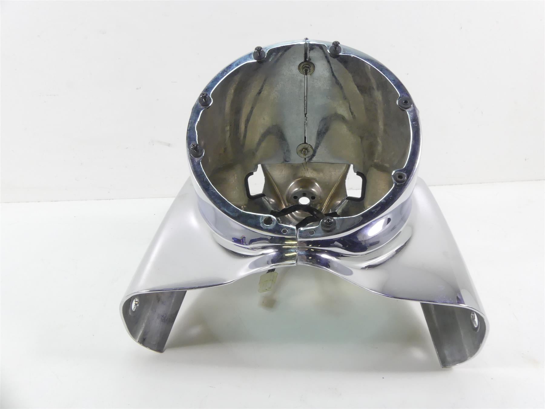 2001 Harley Touring FLHRCI Road King Nacelle Chrome Headlight Cover Set 67674-94 {{ shop.shopifyCountryName }} - Mototech271