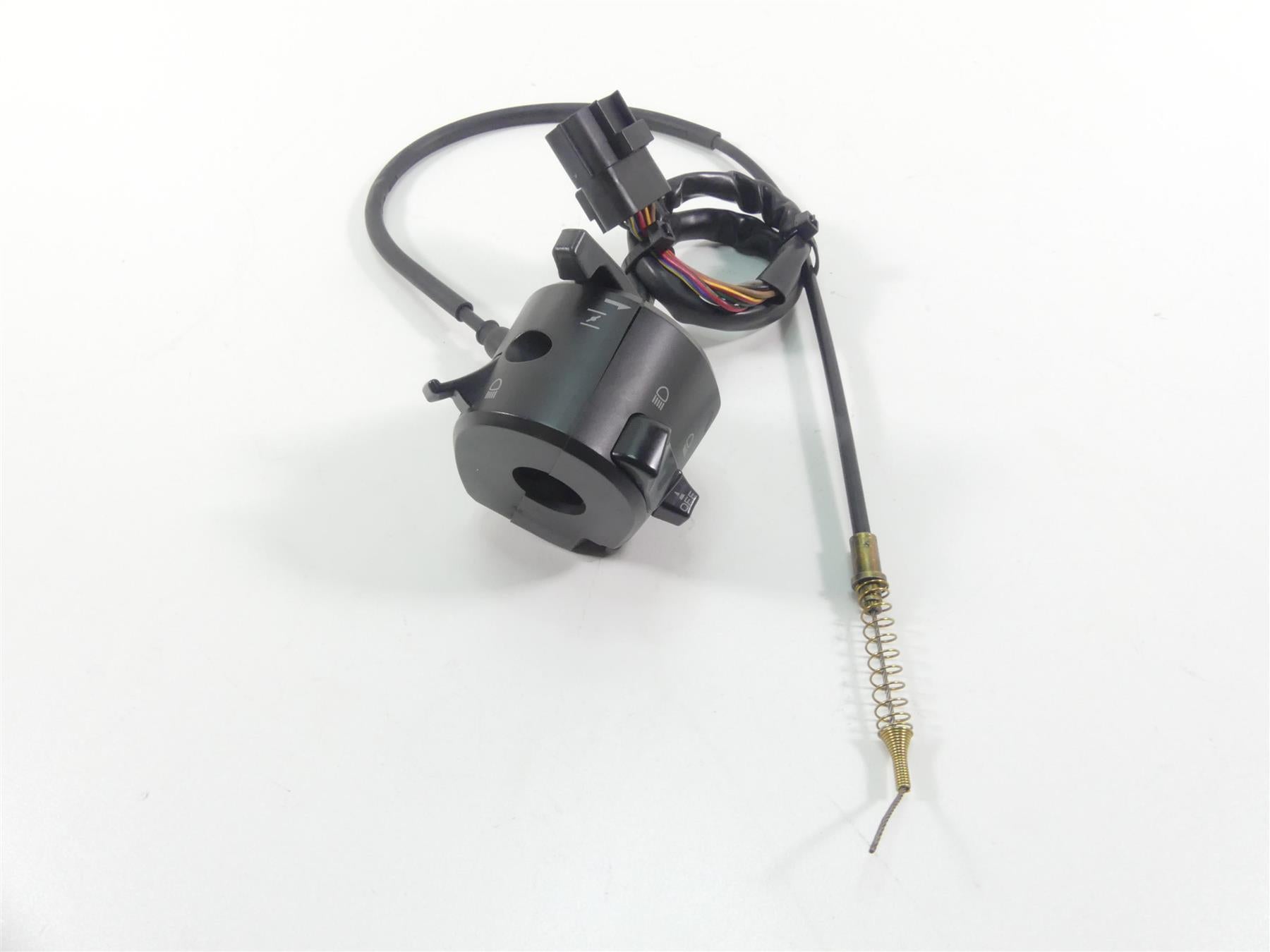 2004 Ducati 999 SBK Left Hand Turn Signal Control Switch + Cable 65140131A {{ shop.shopifyCountryName }} - Mototech271
