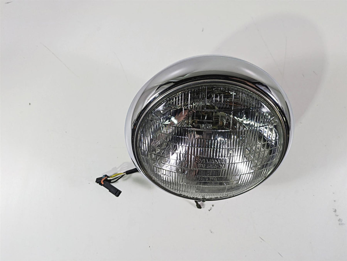 2003 Harley FLSTC Softail Heritage 100th 7" Chrome Headlight Lamp 67903-00 {{ shop.shopifyCountryName }} - Mototech271