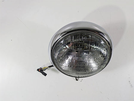 2003 Harley FLSTC Softail Heritage 100th 7" Chrome Headlight Lamp 67903-00 {{ shop.shopifyCountryName }} - Mototech271