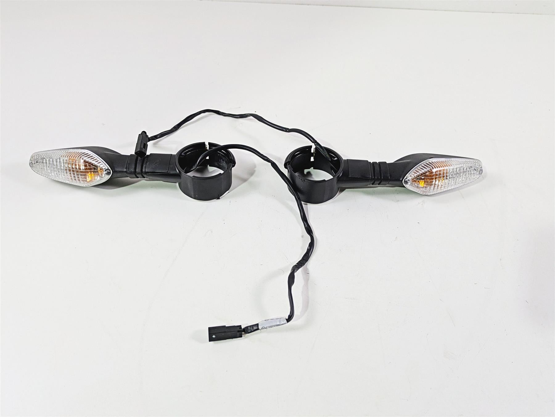 2022 Ducati Streetfighter V2 Front Blinker Turn Signals & Clamps Set 53010322A