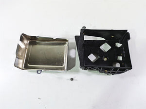 2014 Harley FXDL Dyna Low Rider Battery Tray & Chrome Cover 61300151 70379-06B