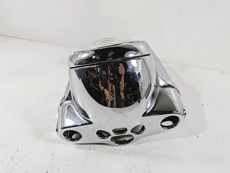 2012 Harley FLD Dyna Switchback Headlight Chrome Nacelle Set 61400078 57200024 {{ shop.shopifyCountryName }} - Mototech271