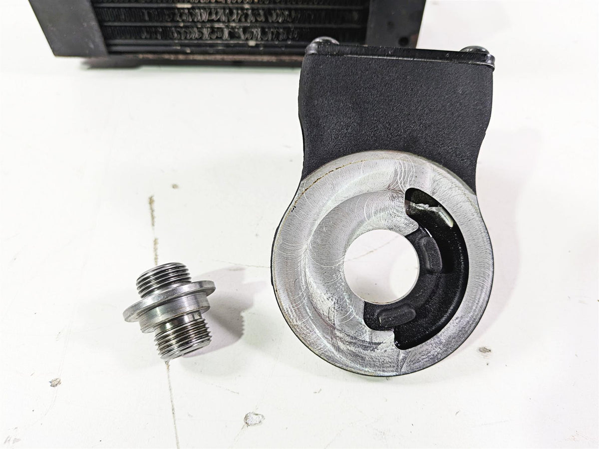 2008 Harley Touring FLHTP Electra Glide Oil Cooler & Flange Set 63083-11A {{ shop.shopifyCountryName }} - Mototech271