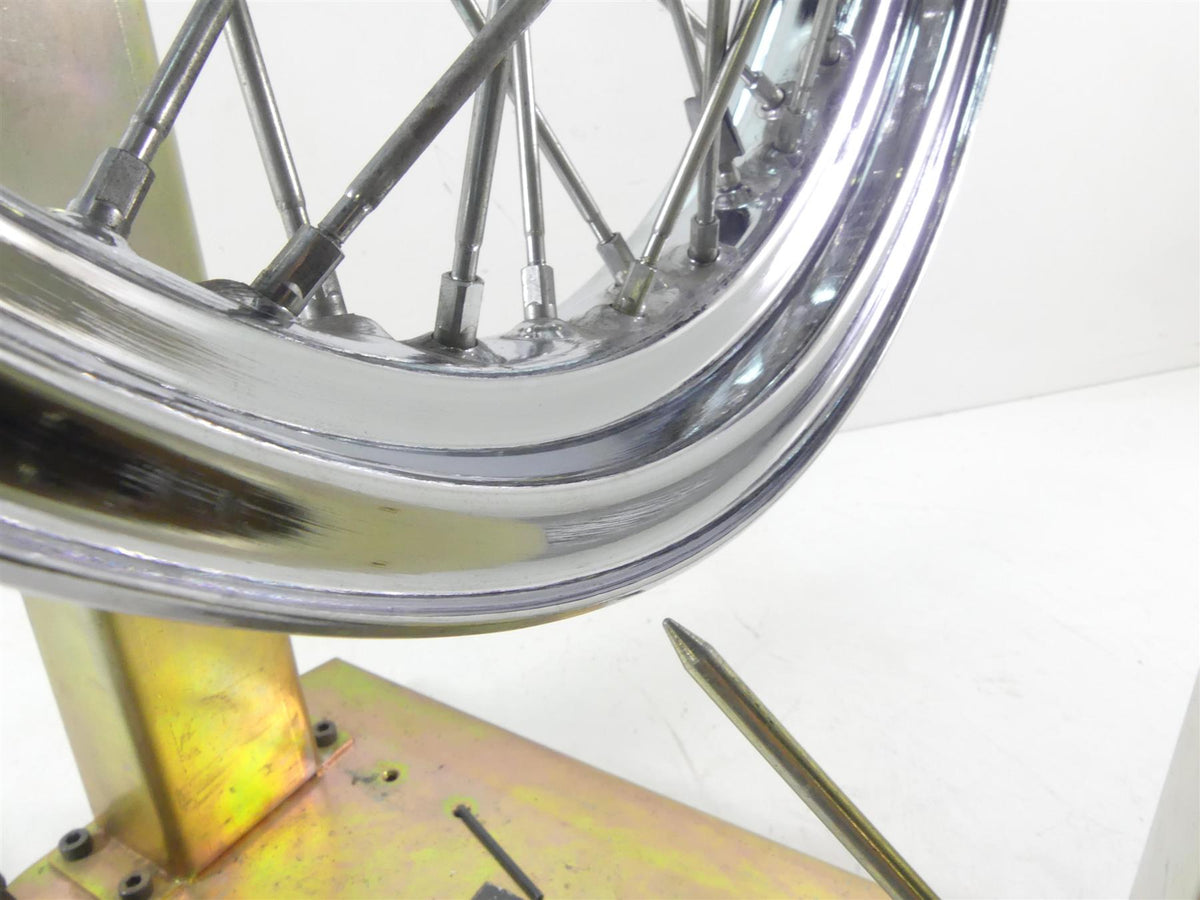 2002 Yamaha XVS1100 V-Star Nice Chrome Spoke Front Wheel Rim 16x3 5EL-25111-00 {{ shop.shopifyCountryName }} - Mototech271