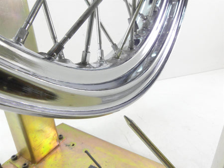 2002 Yamaha XVS1100 V-Star Nice Chrome Spoke Front Wheel Rim 16x3 5EL-25111-00 {{ shop.shopifyCountryName }} - Mototech271