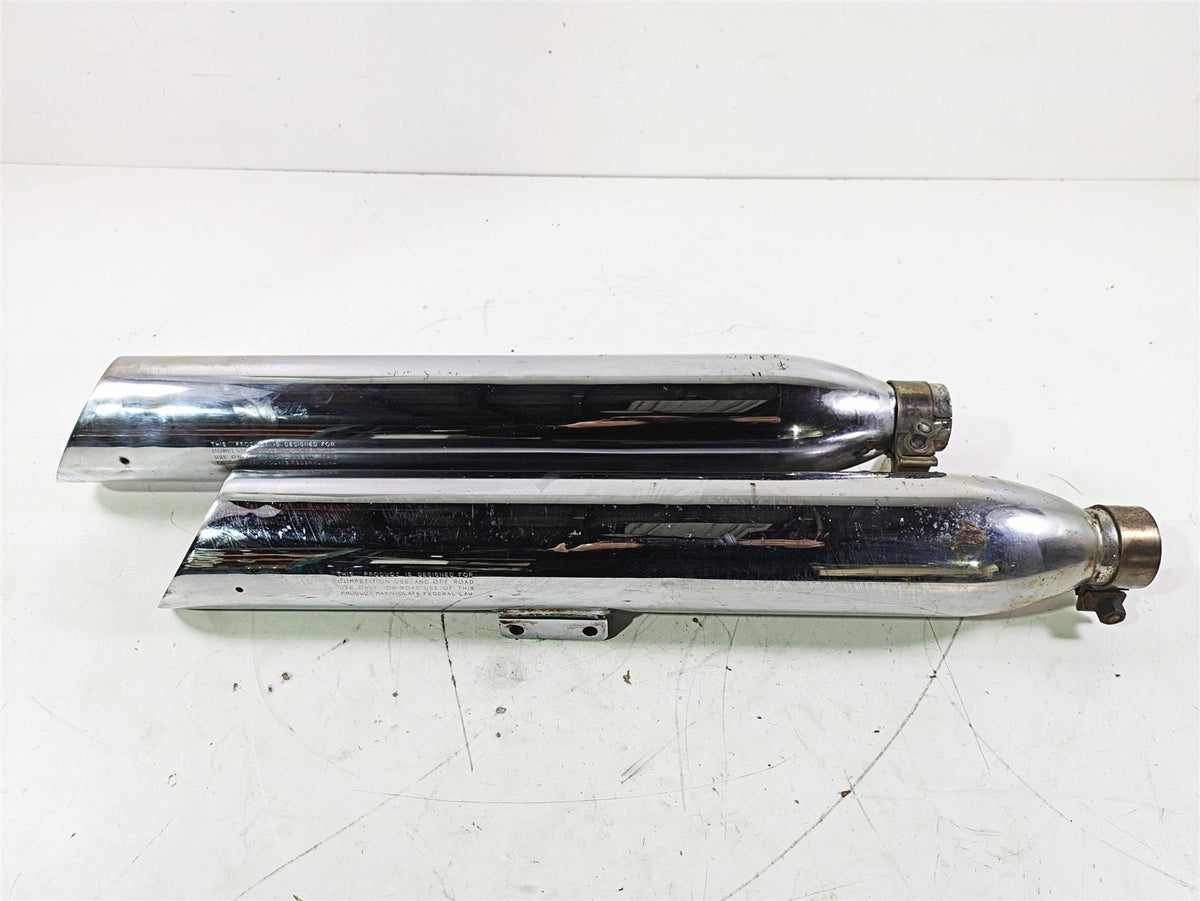 2004 Victory Kingpin Exhaust Muffler Silencer Slash Cut Set {{ shop.shopifyCountryName }} - Mototech271