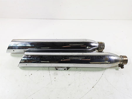 2004 Victory Kingpin Exhaust Muffler Silencer Slash Cut Set {{ shop.shopifyCountryName }} - Mototech271