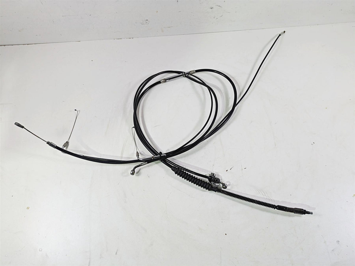 2014 Harley FLS Softail Slim 16" Apehanger Extended Throttle & Clutch Cables {{ shop.shopifyCountryName }} - Mototech271
