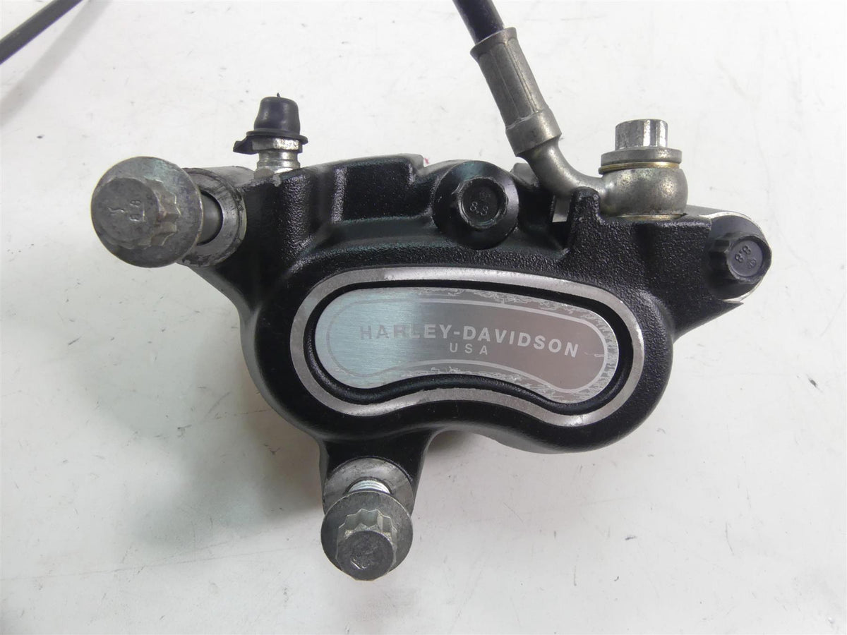 2009 Harley FXDF Dyna Fat Bob Front Brake Caliper & Line Set 44046-08 44487-08 {{ shop.shopifyCountryName }} - Mototech271