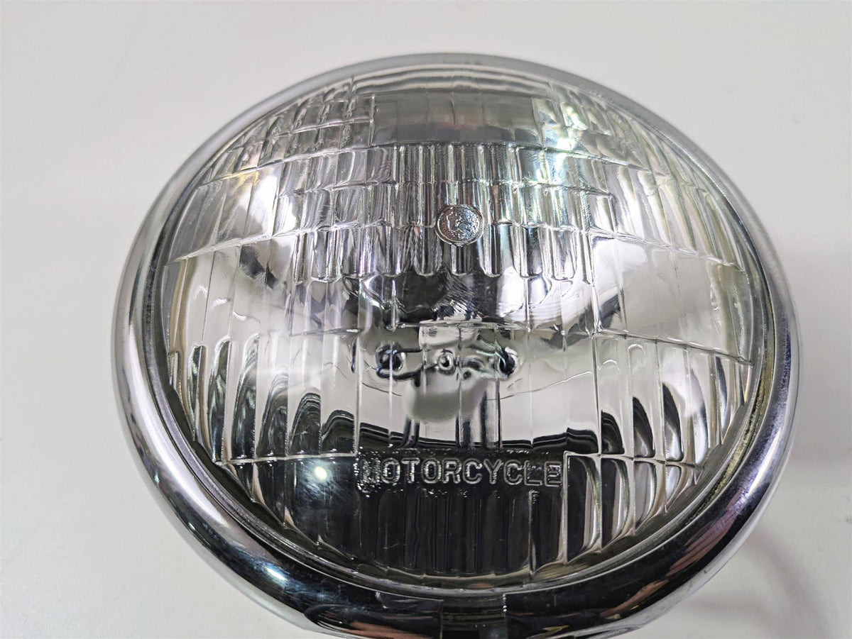 2008 Ultima Motorcycles Fat Bastard Round Chrome Headlight & Mount {{ shop.shopifyCountryName }} - Mototech271