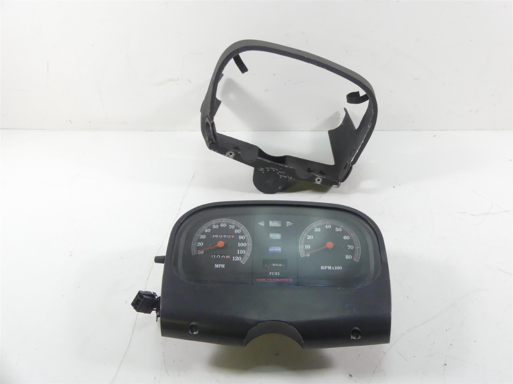 1989 Harley Touring FLTC Tour Glide Speedometer Gauge Instrument - 36K 67000-85F