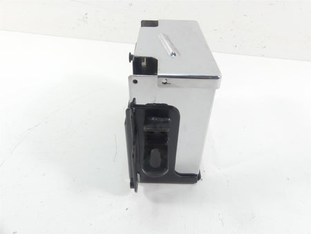 2005 Harley Dyna FXDLI Low Rider Battery Tray Holder Chrome Cover Lid 66375-97 {{ shop.shopifyCountryName }} - Mototech271