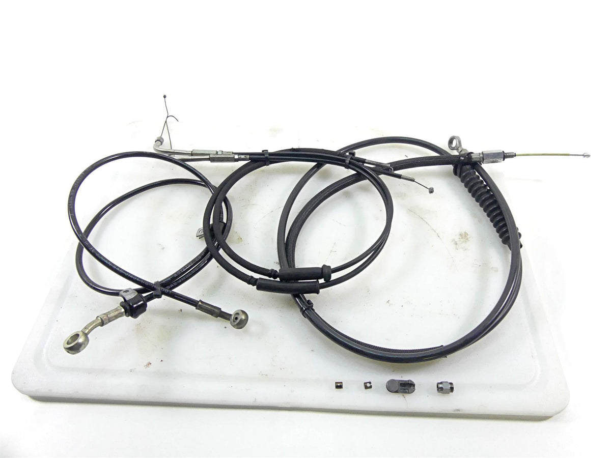 2017 Harley Dyna FXDB Street Bob 10" Risers Throttle Cable Clutch & Brake Line {{ shop.shopifyCountryName }} - Mototech271