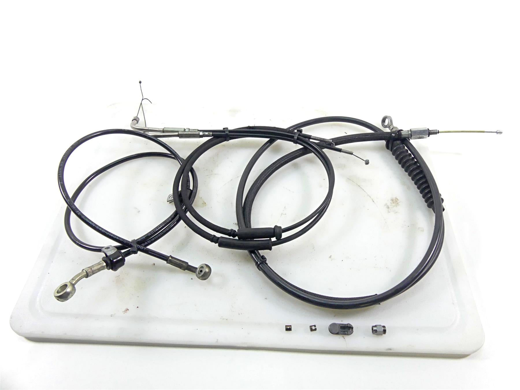 2017 Harley Dyna FXDB Street Bob 10" Risers Throttle Cable Clutch & Brake Line {{ shop.shopifyCountryName }} - Mototech271