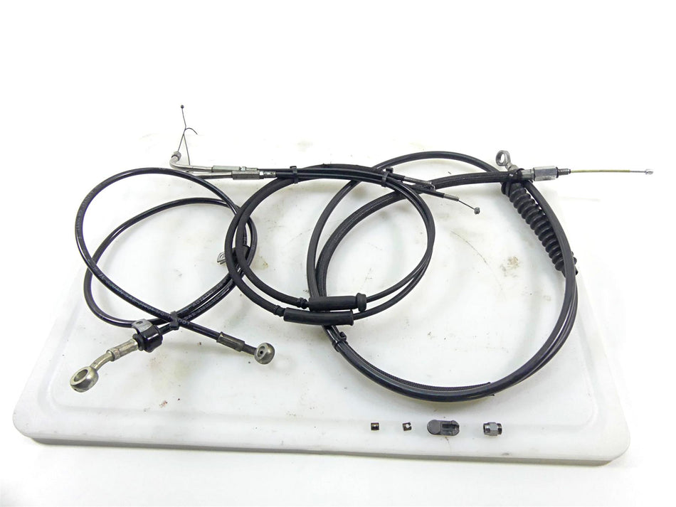 2017 Harley Dyna FXDB Street Bob 10" Risers Throttle Cable Clutch & Brake Line {{ shop.shopifyCountryName }} - Mototech271