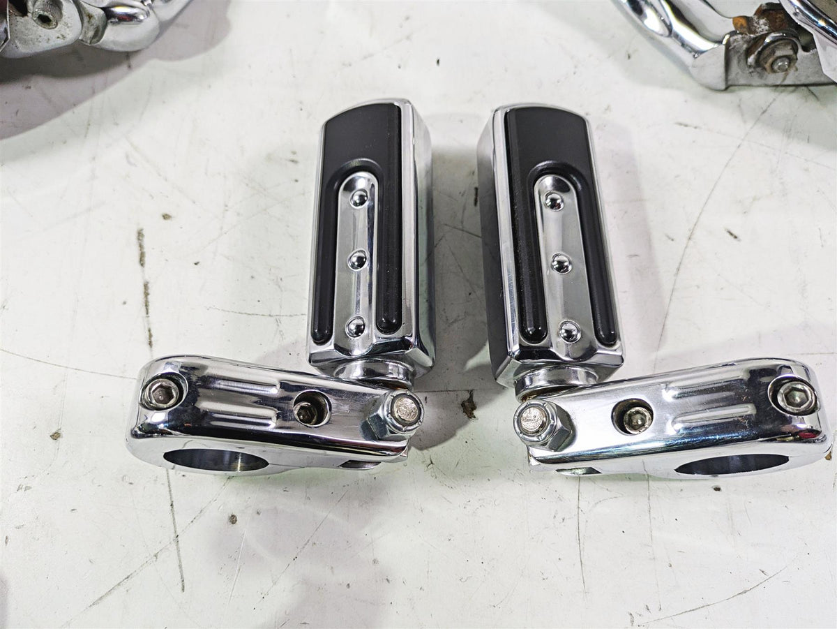 2007 Harley Touring FLHTCU SE CVO E-Glide Full Chrome Floor Board Set 50688-04 {{ shop.shopifyCountryName }} - Mototech271