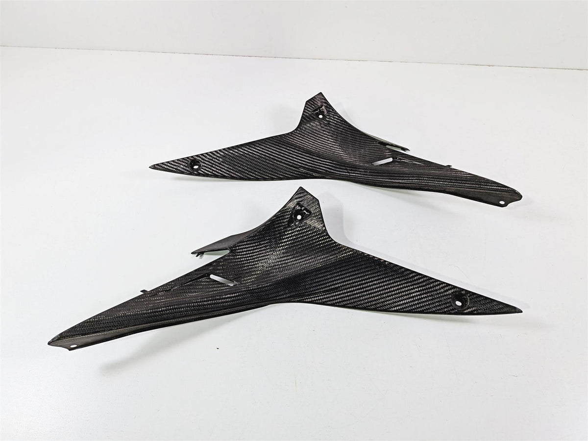 2014 Aprilia RSV4 RR Factory Left Right Leg Carbon Fiber Cover Set 890966 890967 {{ shop.shopifyCountryName }} - Mototech271
