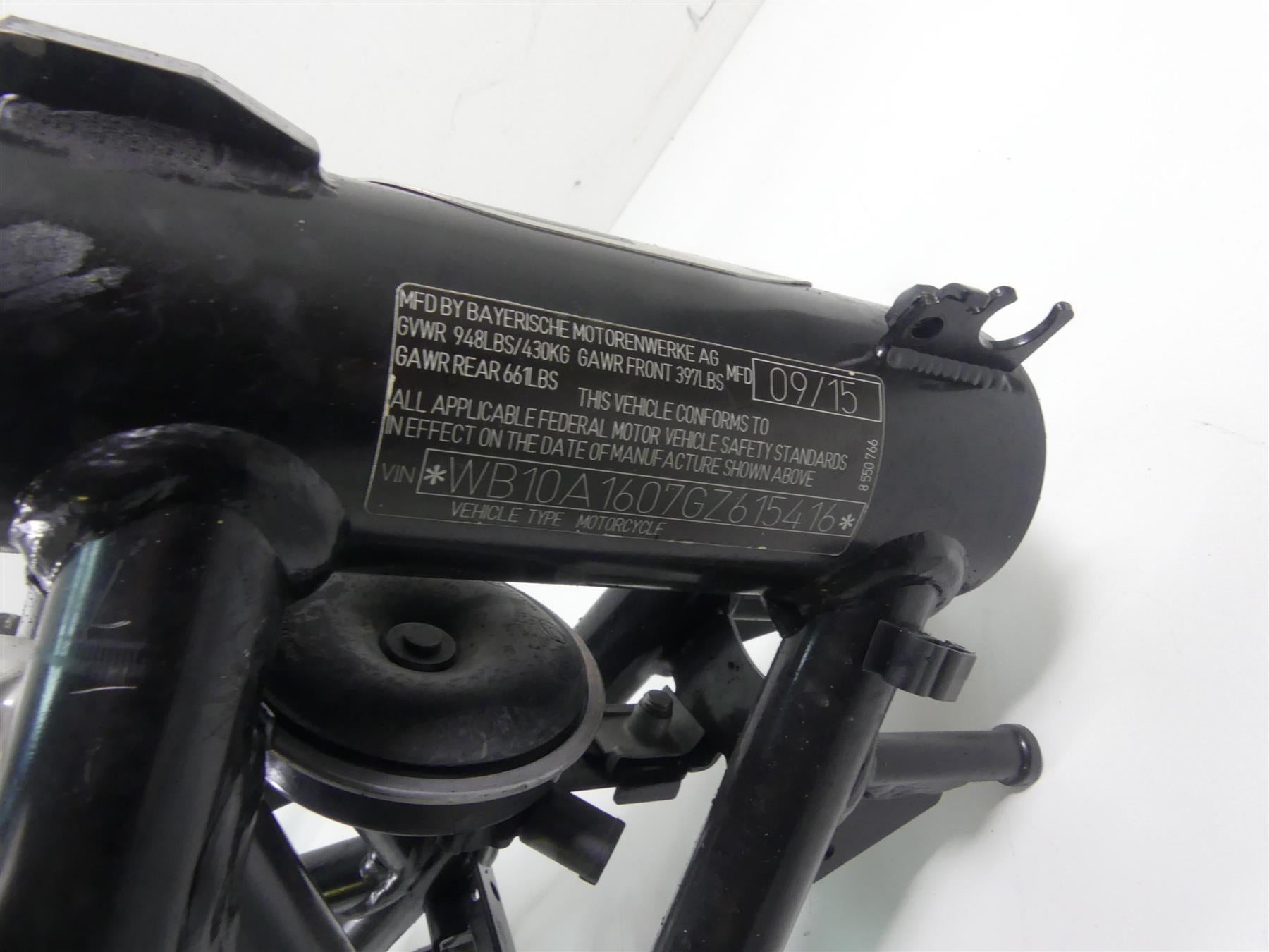 2016 BMW R nineT R9T K21 Straight Front Rear Chassis Frame With Texas Salvage Title Set 46518536133 {{ shop.shopifyCountryName }} - Mototech271