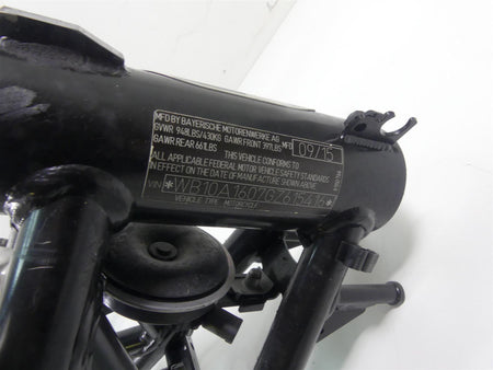 2016 BMW R nineT R9T K21 Straight Front Rear Chassis Frame With Texas Salvage Title Set 46518536133 {{ shop.shopifyCountryName }} - Mototech271