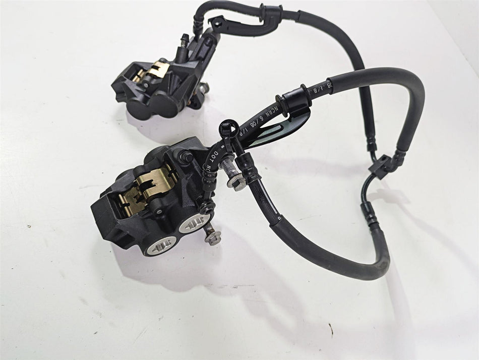 2009 Yamaha FZ1 FZS10 Fazer Front Brake Caliper + Lines Set 2D1-2580T-00 {{ shop.shopifyCountryName }} - Mototech271
