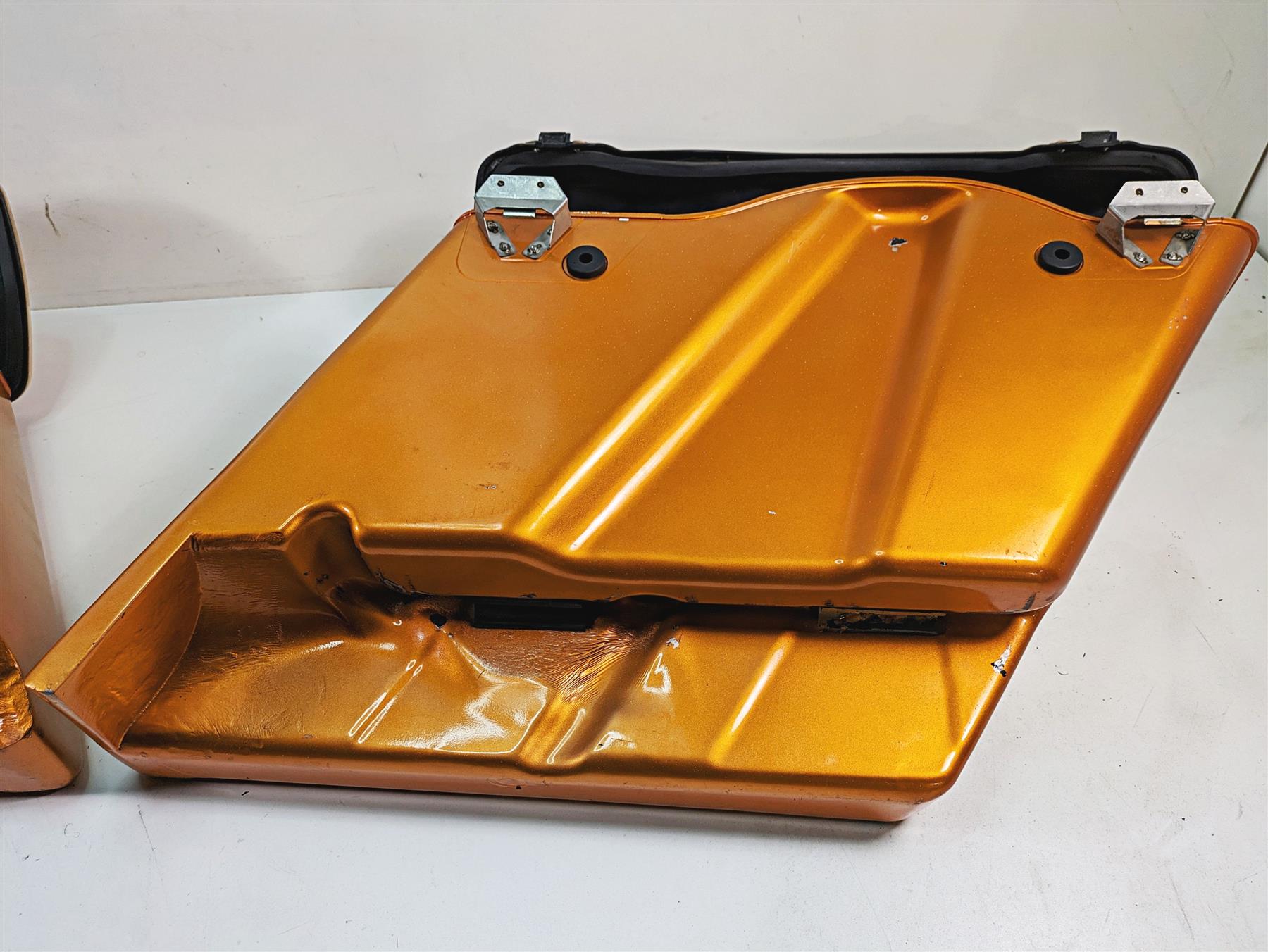 2011 Harley Touring FLTRU Road Glide 4" Extended Saddlebag Saddle Bag Set for 2 into 1 Exhaust System {{ shop.shopifyCountryName }} - Mototech271