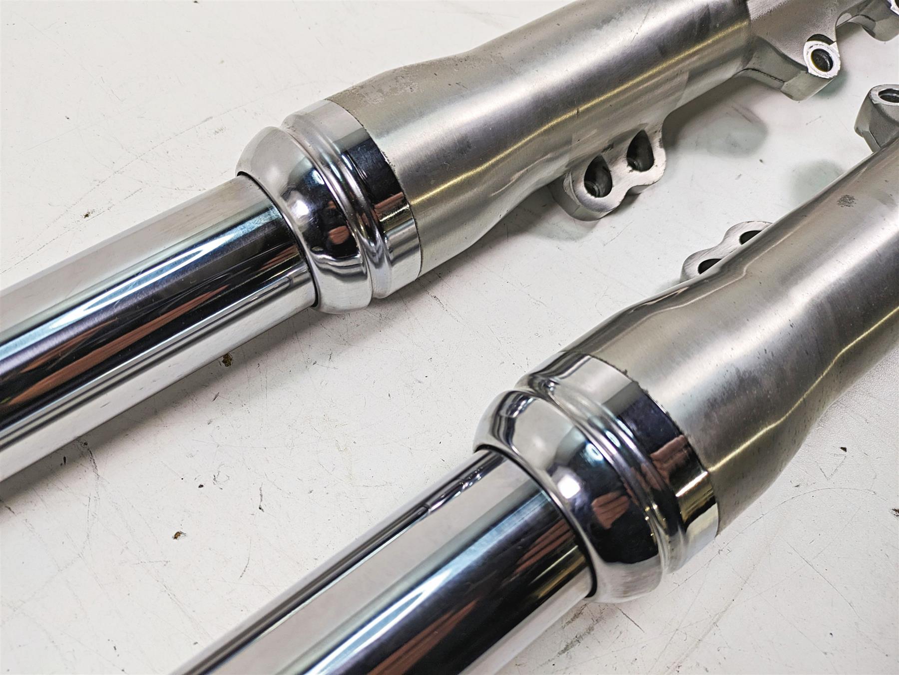2015 Harley FXDL Dyna Low Rider Dual Brake Showa Front Fork Legs 49mm 45400052 {{ shop.shopifyCountryName }} - Mototech271