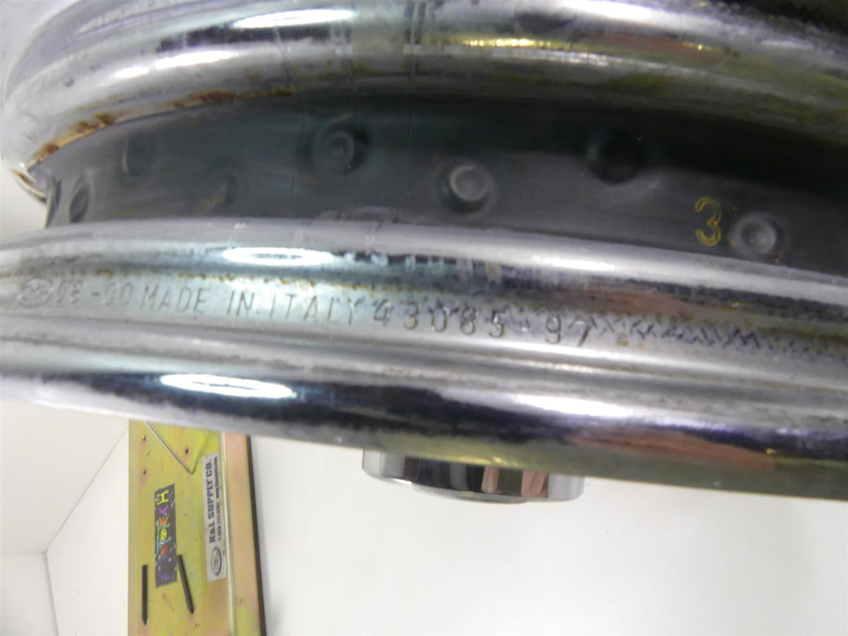 2001 Harley Touring FLHRCI Road King Straight Front Wheel Rim 16x3 43085-97 {{ shop.shopifyCountryName }} - Mototech271