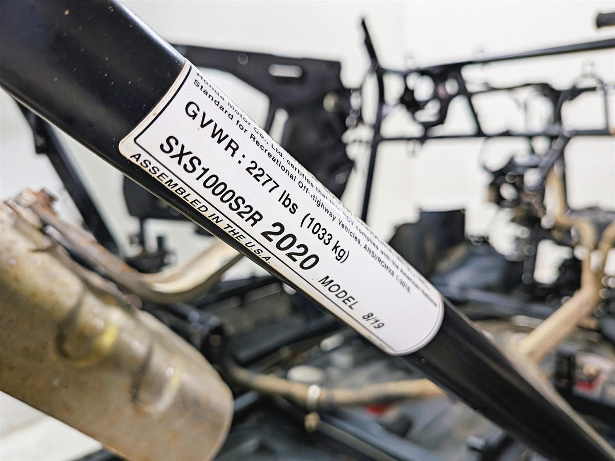 2020 Honda Talon SXS1000 S2R 1000R Main Frame Chassis With Clean Virginia Title - 50100-HL6-A00ZA {{ shop.shopifyCountryName }} - Mototech271