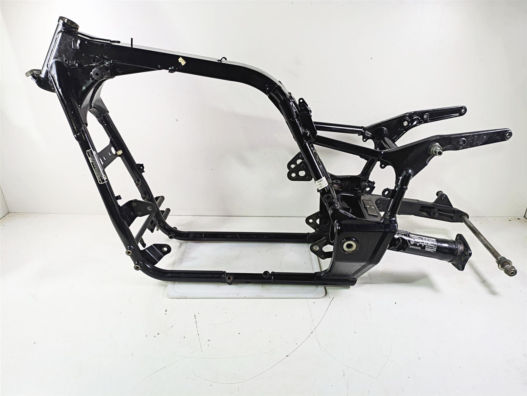 2002 Honda V-Twin VTX1800 C Straight Main Frame & Swingarm With Clean Texas Title 50100-MCH-770 {{ shop.shopifyCountryName }} - Mototech271