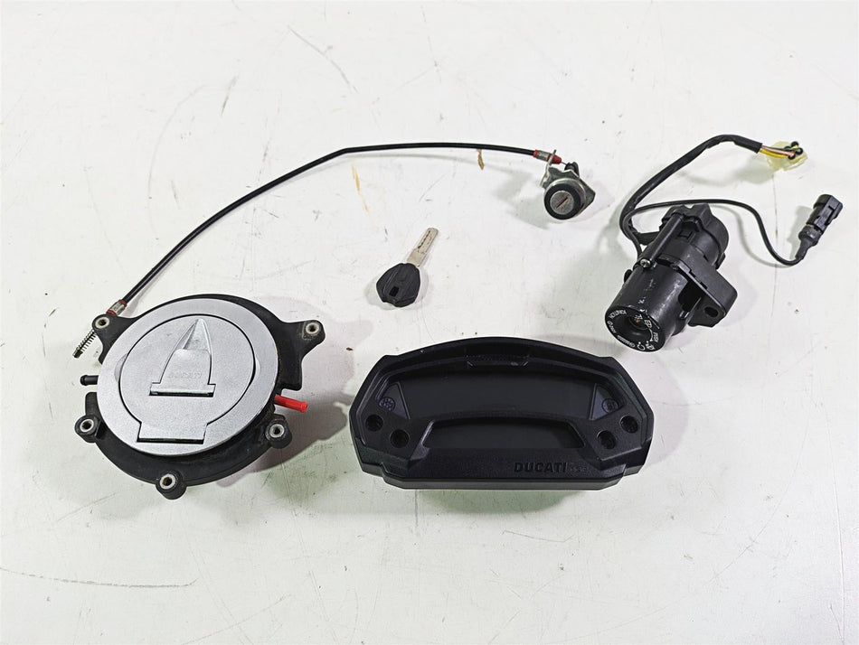 2009 Ducati Monster 1100 S Speedometer Gauge 19K Ignition Switch Key 40610703A {{ shop.shopifyCountryName }} - Mototech271