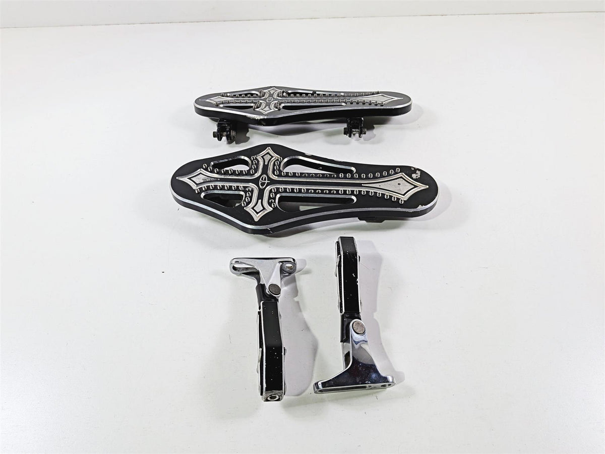 2017 Harley Touring FLHXS Street Glide Precision Billet Darkside Floor Board DRK-410-ALL-BLK {{ shop.shopifyCountryName }} - Mototech271