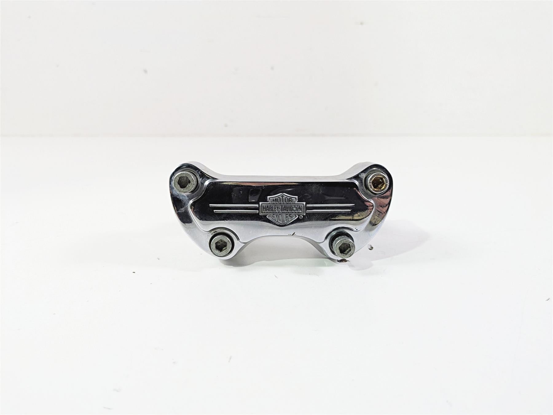 2016 Harley FXDF Dyna Fat Bob Handlebar Riser Holder Clamps Chrome 56568-86 {{ shop.shopifyCountryName }} - Mototech271