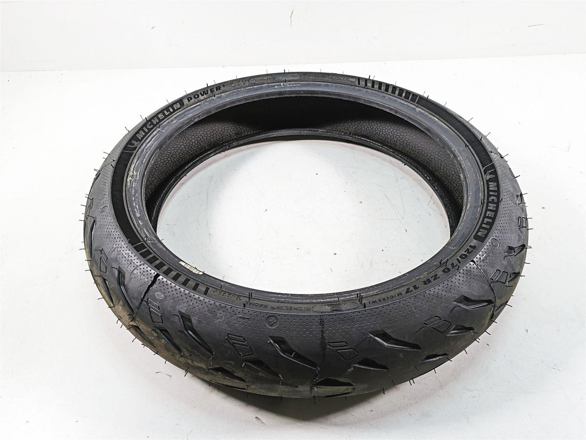 Used Motorcycle Front Tire Michelin Power 5 120/70 ZR17 064441 {{ shop.shopifyCountryName }} - Mototech271